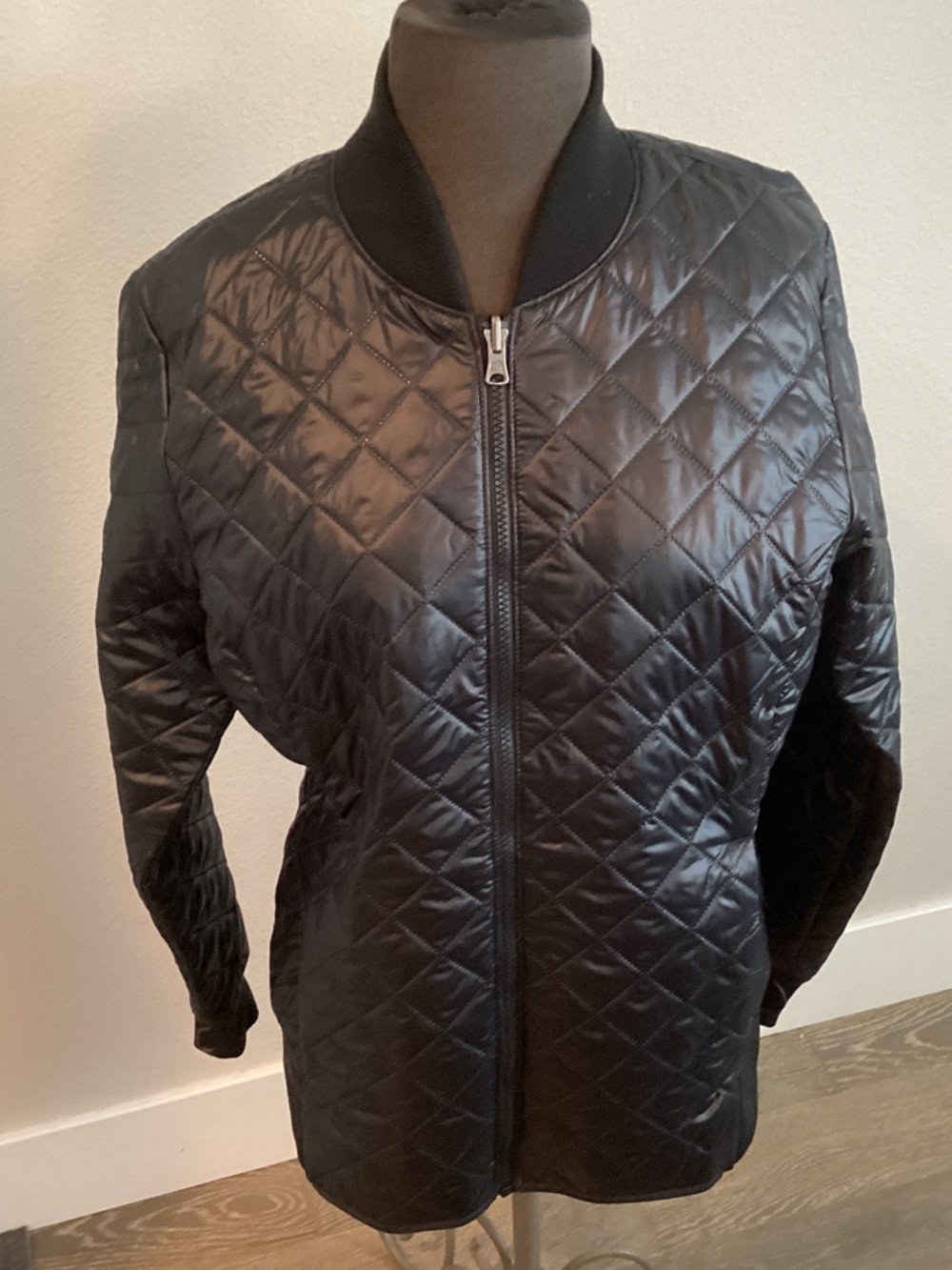 Columbia Black Quilted Bomber Jacket - Women